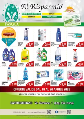 Offerte di Cura casa e corpo a Lecce | Buona Pasqua in Al Risparmio | 18/4/2025 - 26/4/2025