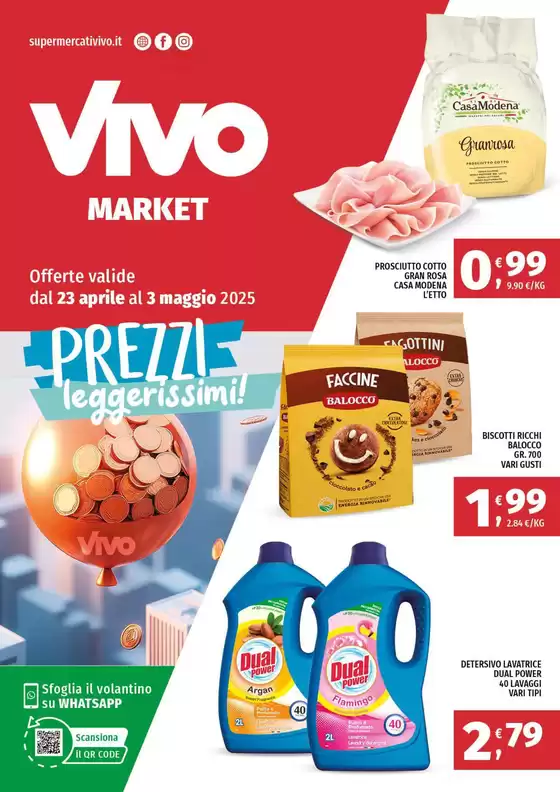 Volantino Vivo Supermercati a Acquappesa | Prezzi leggerissimi! | 23/4/2025 - 3/5/2025