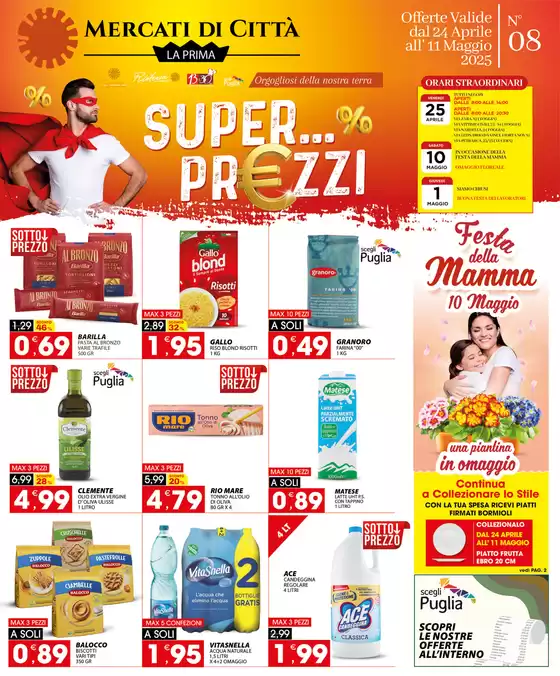Volantino Mercati di Città a Foggia | Super Prezzi | 24/4/2025 - 11/5/2025
