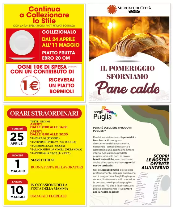 Volantino Mercati di Città a Foggia | Super Prezzi | 24/4/2025 - 11/5/2025