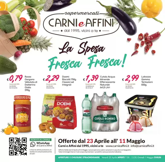 Volantino Carni e Affini a Foggia | La spesa fresca fresca! | 23/4/2025 - 11/5/2025