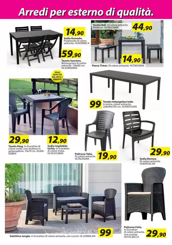 Volantino Hobby & Legno a Castenaso | Il mondo degli arredi per esterno | 23/4/2025 - 3/5/2025