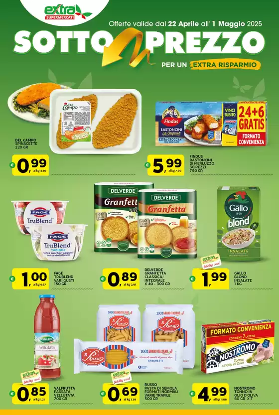 Volantino Extra Supermercati a Nola | Sotto prezzo | 23/4/2025 - 1/5/2025