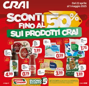 Volantino Crai a Ladispoli | Sconti fino al 50% | 23/4/2025 - 1/5/2025