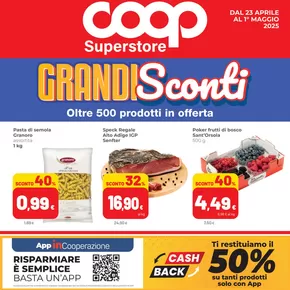 Volantino Superstore Coop a Trento | Grandi sconti  | 23/4/2025 - 1/5/2025