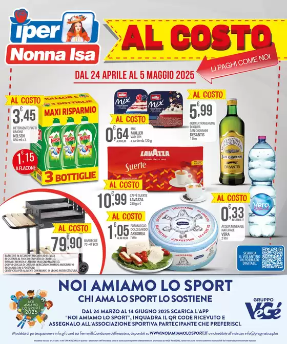 Volantino Iper Nonna Isa a Tortolì | Al costo | 24/4/2025 - 5/5/2025