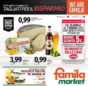 Volantino Famila Market | TAGLIATI PER IL RISPARMIO | 24/4/2025 - 7/5/2025