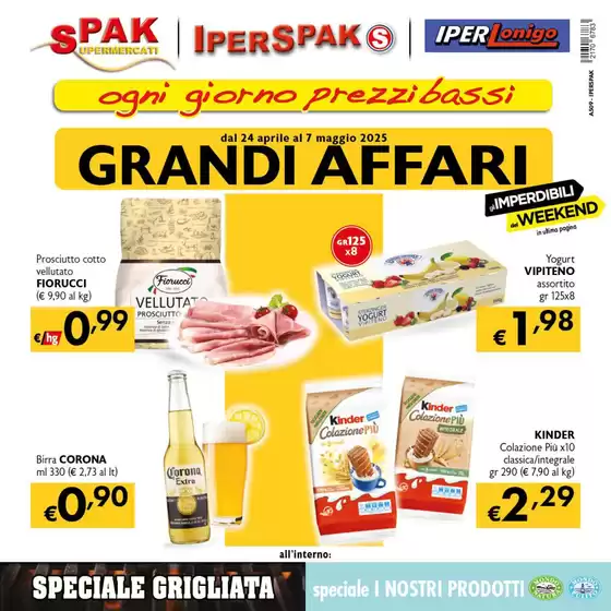 Volantino IperSpak a Maniago | Grandi affari | 24/4/2025 - 7/5/2025