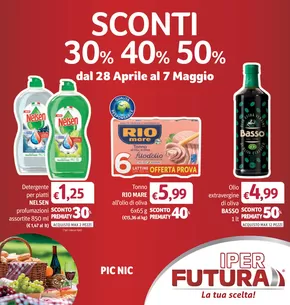 Offerte di Iper e super a Policoro | Sconti 30% 40% 50% in Iper Futura | 28/4/2025 - 7/5/2025