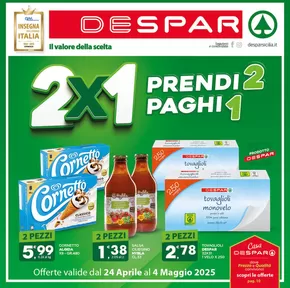 Volantino Despar | 2x1 Prendi 2 Paghi 1 | 24/4/2025 - 4/5/2025