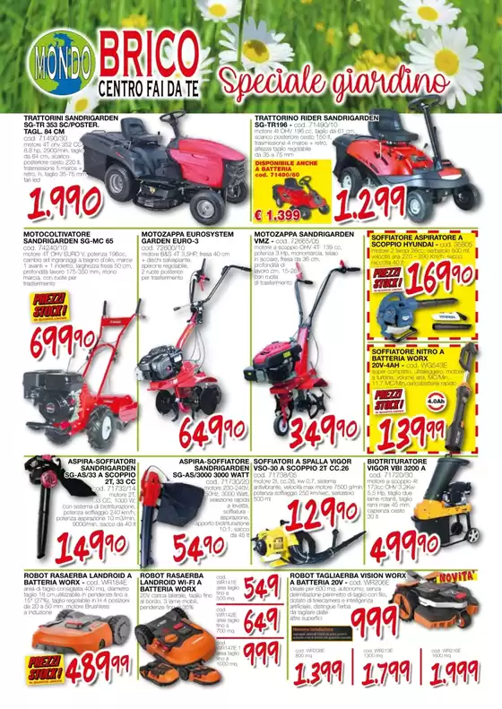 Volantino MondoBrico a Alessandria | Speciale Giardino | 24/4/2025 - 22/6/2025