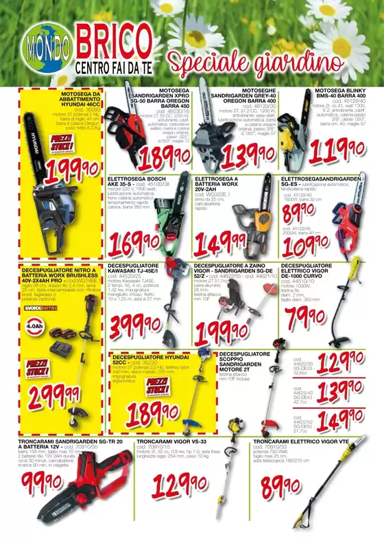 Volantino MondoBrico a Alessandria | Speciale Giardino | 24/4/2025 - 22/6/2025