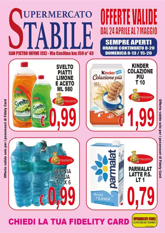 Volantino Supermercati Stabile a San Pietro Infine | Offerte valide dal 24 aprile al 7 maggio | 24/4/2025 - 7/5/2025