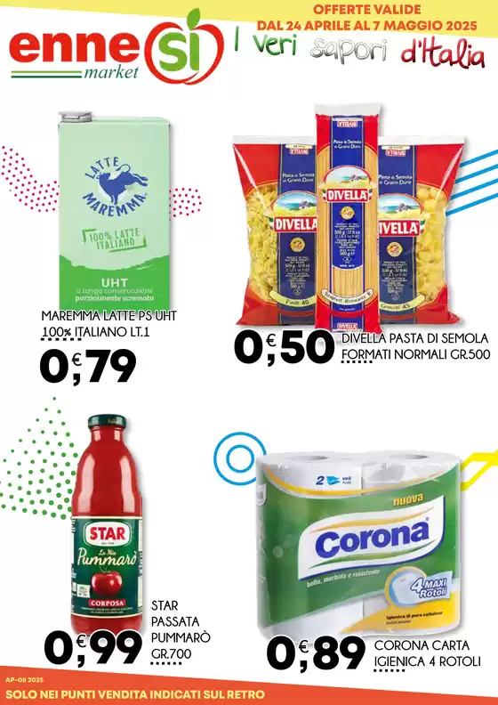 Volantino Ennesi Supermercati a Mugnano di Napoli | OFFERTE VALIDE DAL 24 APRILE AL 7 MAGGIO 2025 | 24/4/2025 - 7/5/2025