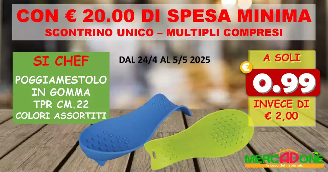 Volantino MercADone a Roma | Dal 24/4 al 5/5 2025 | 24/4/2025 - 5/5/2025