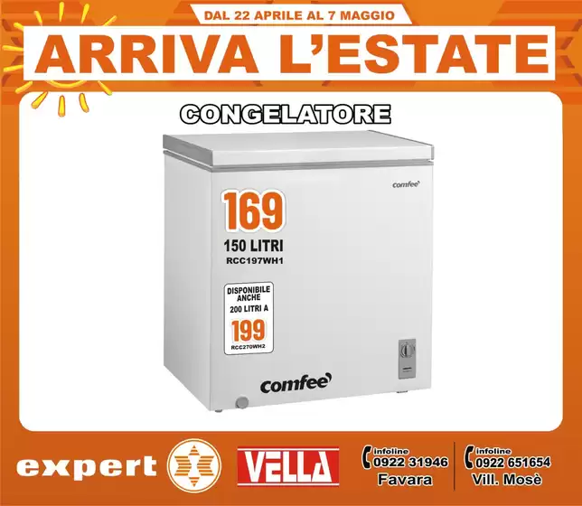 Volantino Vella Elettrodomestici | Arriva L'estate | 24/4/2025 - 7/5/2025