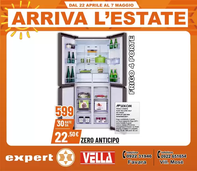 Volantino Vella Elettrodomestici | Arriva L'estate | 24/4/2025 - 7/5/2025