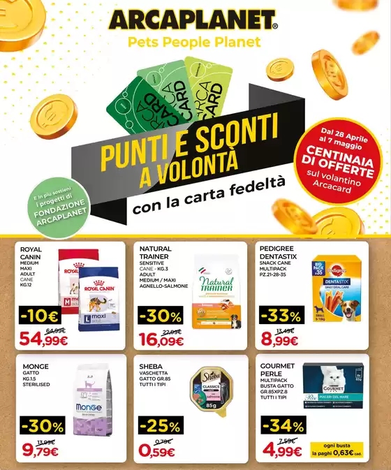 Volantino Arcaplanet a Palermo | Punti e sconti a volonta | 28/4/2025 - 7/5/2025