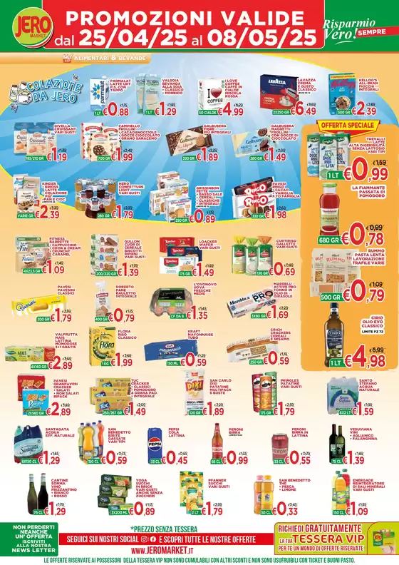 Volantino Jero Market a Atripalda | PROMOZIONI VALIDE dal 25/04/25 al 08/05/25 | 25/4/2025 - 8/5/2025