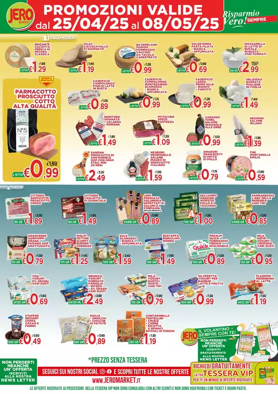 Volantino Jero Market a Atripalda | PROMOZIONI VALIDE dal 25/04/25 al 08/05/25 | 25/4/2025 - 8/5/2025