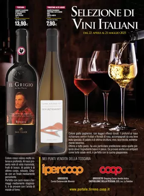 Offerte di Iper e super a Grosseto | Selezione di vini italiani in Coop | 23/4/2025 - 21/5/2025