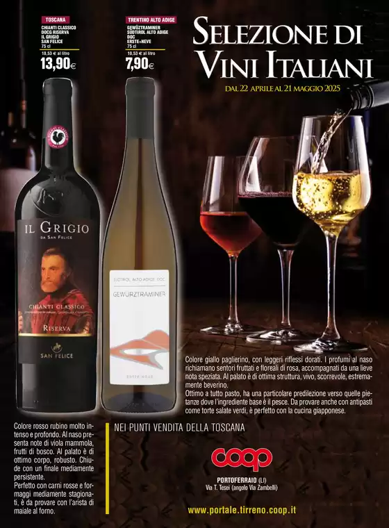 Volantino Coop a Portoferraio | Selezione di vini italiani | 23/4/2025 - 21/5/2025