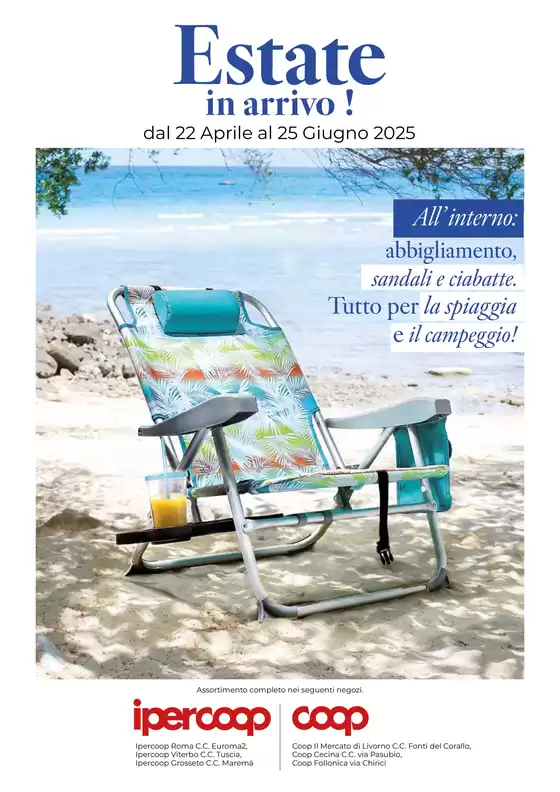 Volantino Ipercoop a Roma | Estate in arrivo! | 22/4/2025 - 25/6/2025