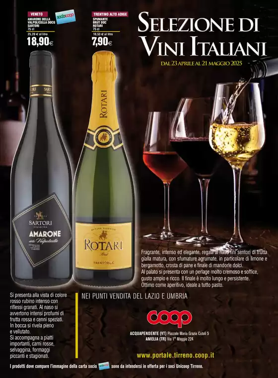 Volantino Coop a Terni | Selezione di vini italiani | 23/4/2025 - 21/5/2025