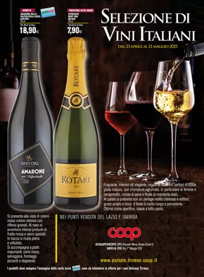 Offerte di Iper e super a Terni | Selezione di vini italiani in Coop | 23/4/2025 - 21/5/2025