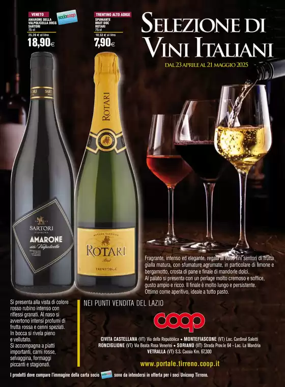 Volantino Coop a Bolsena | Selezione di vini italiani | 23/4/2025 - 21/5/2025