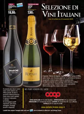 Volantino Coop a Civita Castellana | Selezione di vini italiani | 23/4/2025 - 21/5/2025