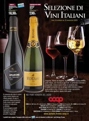Volantino Coop a Rocca Priora | Selezione di vini italiani | 23/4/2025 - 21/5/2025
