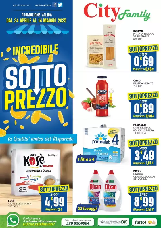 Volantino City Family a Palazzo San Gervasio | Sotto prezzo | 24/4/2025 - 14/5/2025