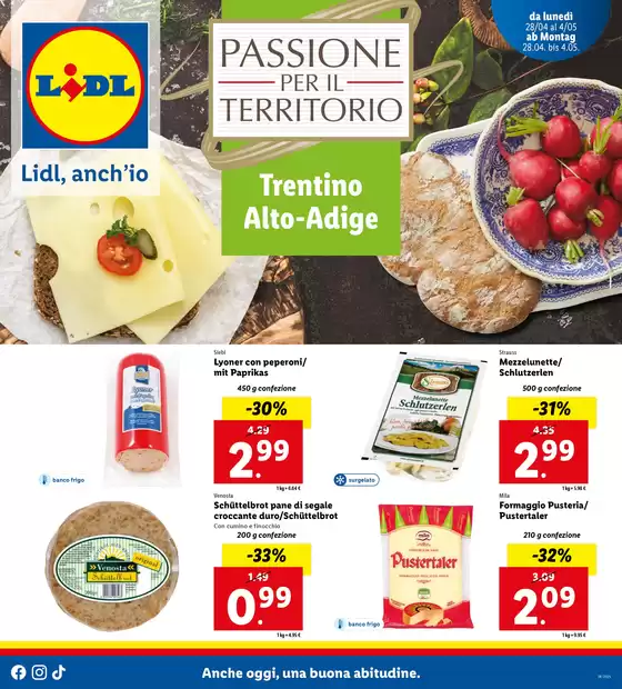 Volantino Lidl a Rovereto | Passione per il territorio | 27/4/2025 - 2/5/2025