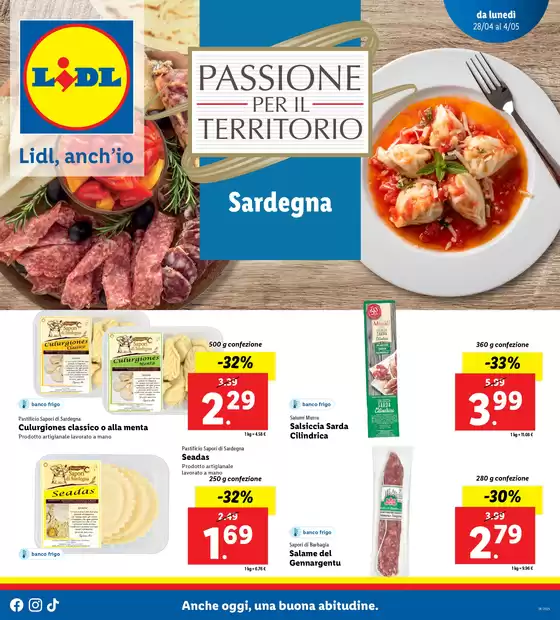 Volantino Lidl a Tempio Pausania | Passione per il territorio | 27/4/2025 - 2/5/2025