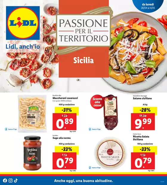 Volantino Lidl a Carini | Passione per il territorio | 27/4/2025 - 2/5/2025