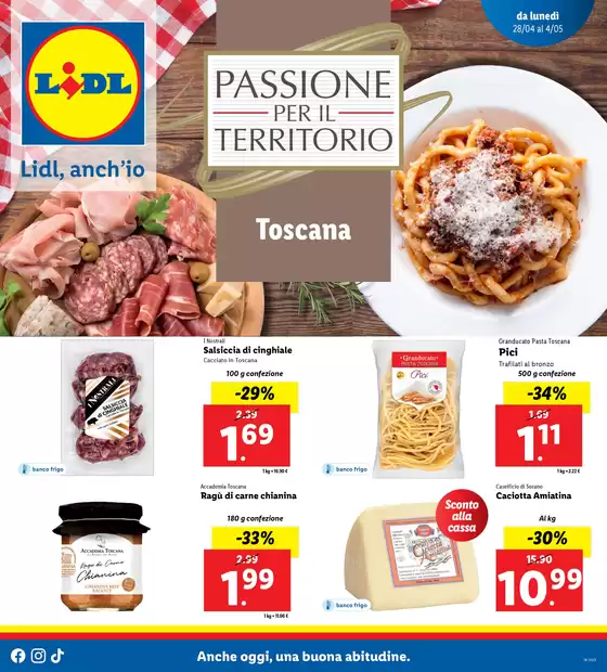 Volantino Lidl a Spoleto | Passione per il territorio | 27/4/2025 - 2/5/2025