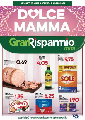 Volantino Gran Risparmio a Gissi | Dolce mamma | 26/4/2025 - 11/5/2025