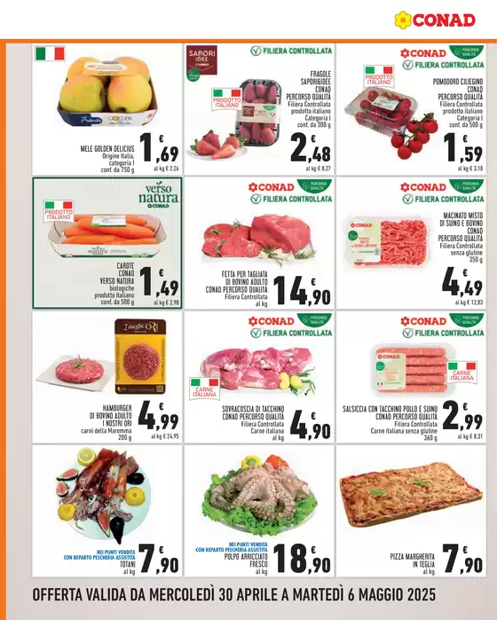 Volantino Conad City a Mentana | CONVENIENZA PIU | 30/4/2025 - 6/5/2025