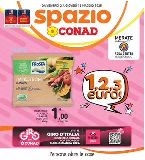 Volantino Spazio Conad a Merate | 1,2,3 EURO | 2/5/2025 - 15/5/2025
