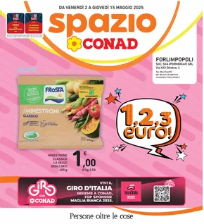 Volantino Spazio Conad a Bertinoro | 1,2,3 EURO | 2/5/2025 - 15/5/2025
