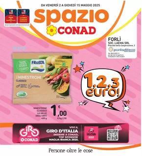 Volantino Spazio Conad a Lugo | 1,2,3 EURO | 2/5/2025 - 15/5/2025