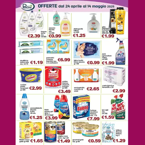 Volantino Supermercati Peroni | Tutto per: la casa la persona gli animali | 2/5/2025 - 4/5/2025