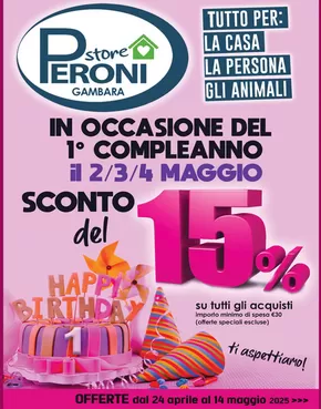 Volantino Supermercati Peroni a Mantova | Tutto per: la casa la persona gli animali | 2/5/2025 - 4/5/2025