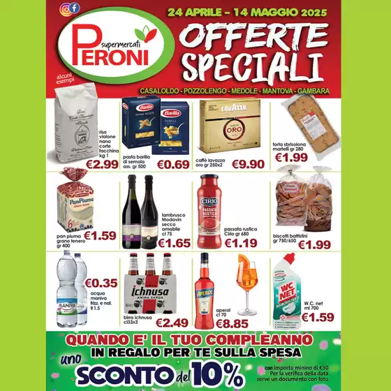 Volantino Supermercati Peroni a Mantova | Offerte Speciali | 28/4/2025 - 14/5/2025
