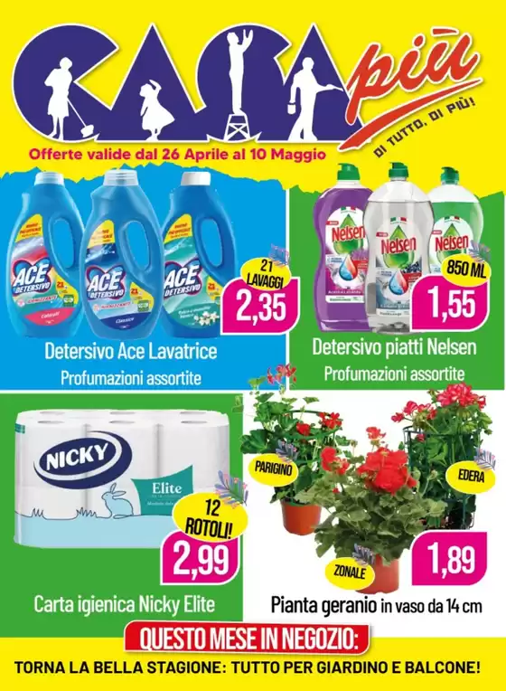 Volantino Casa Più a Pratola Peligna | Offerte valide dal 26 Aprile al 10 Maggio | 26/4/2025 - 10/5/2025