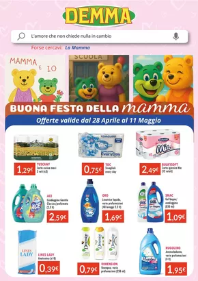 Volantino Sanitaria Demma a Siracusa | Buona festa della mamma | 28/4/2025 - 12/5/2025