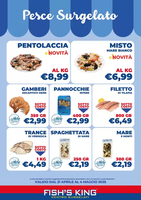 Volantino Fish's King a Saviano | Offerte che fanno la differenza! | 21/4/2025 - 4/5/2025