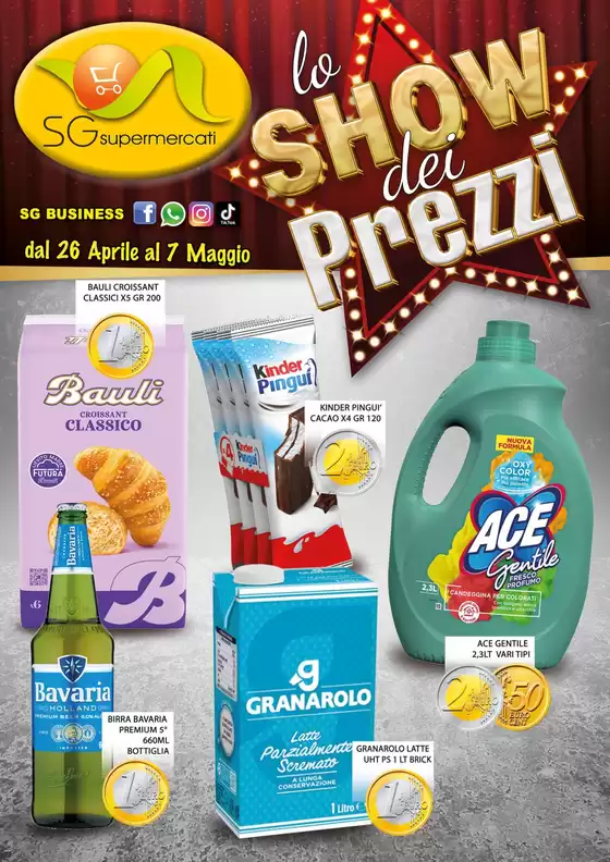 Volantino SG Supermercati a Napoli | La shoew dei prezzi | 26/4/2025 - 7/5/2025