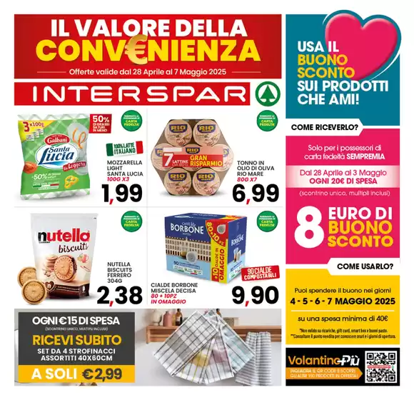 Volantino Interspar a Cerignola | Il valore della convenienza | 28/4/2025 - 7/5/2025